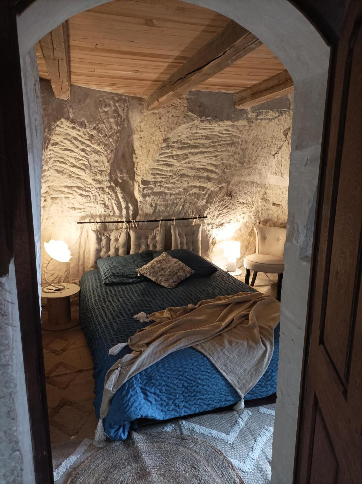 Gite Des Perreyeurs - Maison Troglodyte Avec Vue Sur Loire มองต์โซโร ภายนอก รูปภาพ